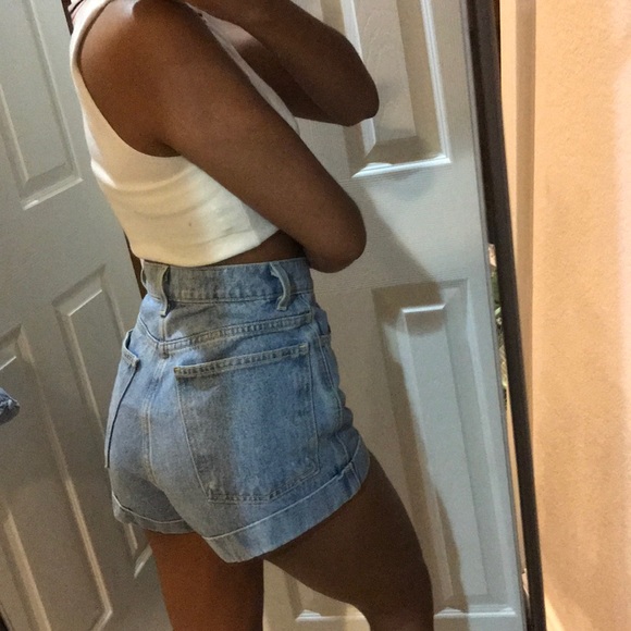 American Apparel Pants - High waisted jean shorts💙